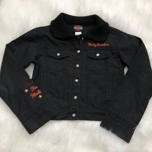 Harley Davidson Girl’s Black Denim Jacket (7/8)